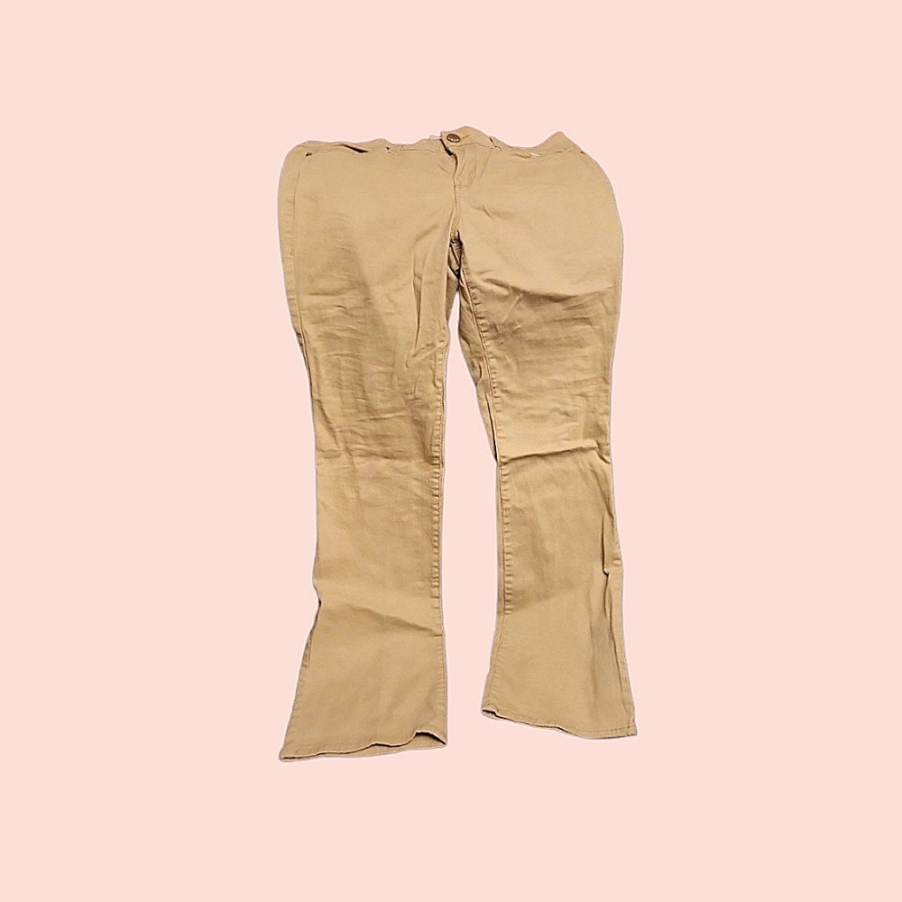 Juniors flare khaki jeans
